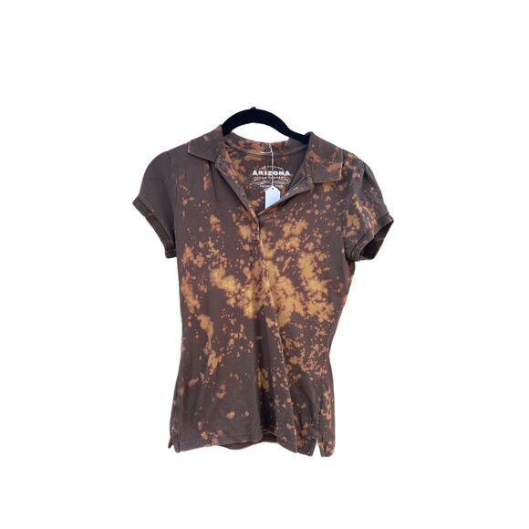 Tie Dye Polo Shirt | Women’s Shirt | Splatter Tie - Reverse Dye - Picture 1 of 2